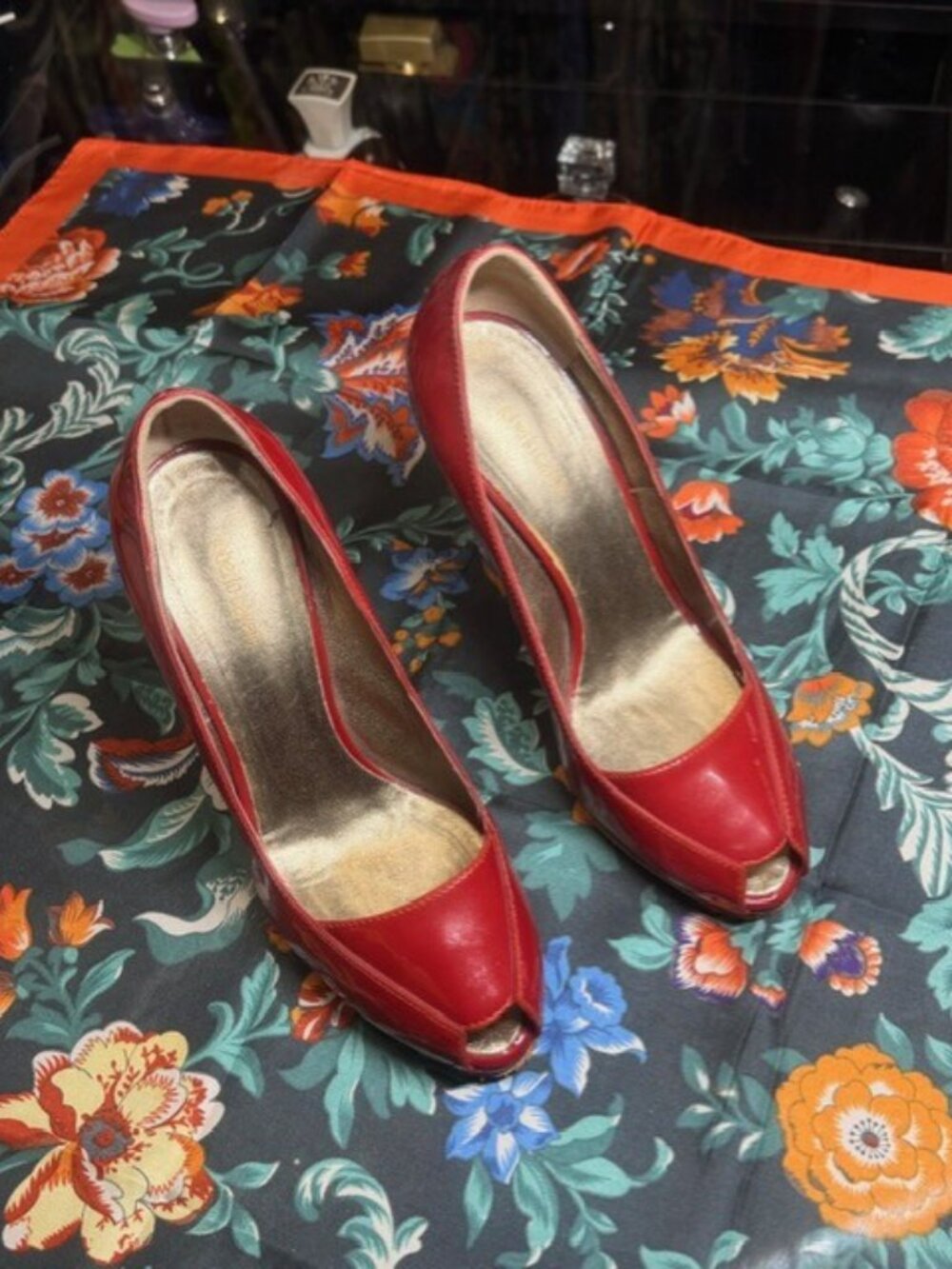 Robert Cavalli Patent Leather Heels